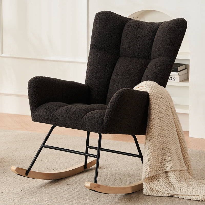 Chaise berçante Jeiny, Gris