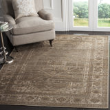 Evanoff Mouse Brown/Beige Area Rug