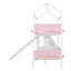 Lit superposé avec glissière et escalier de rangement House-1112895748