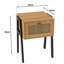 Esqueda 44cm W Manufactured Wood Bedside Table