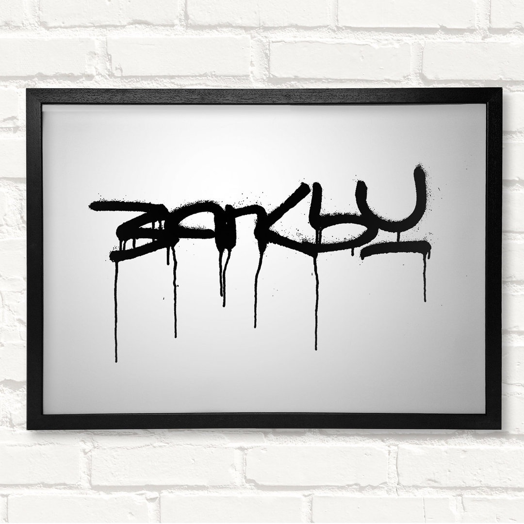 Banksy Weiß - Druck