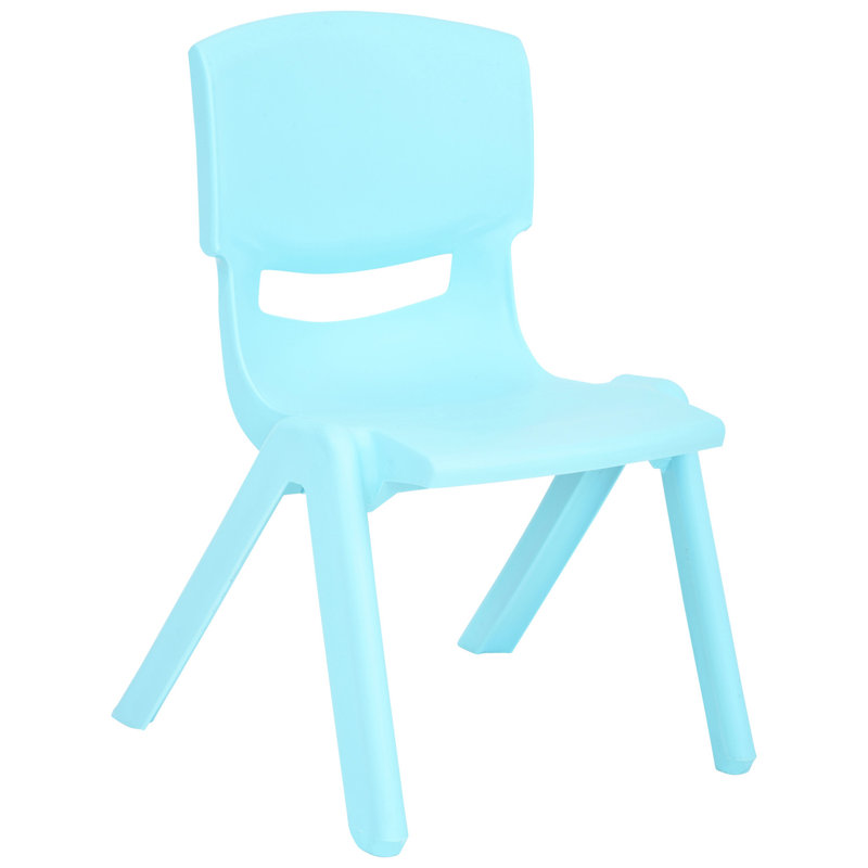 Tisbury 11" Kids Classroom Chair, Stackable, Baby Blue