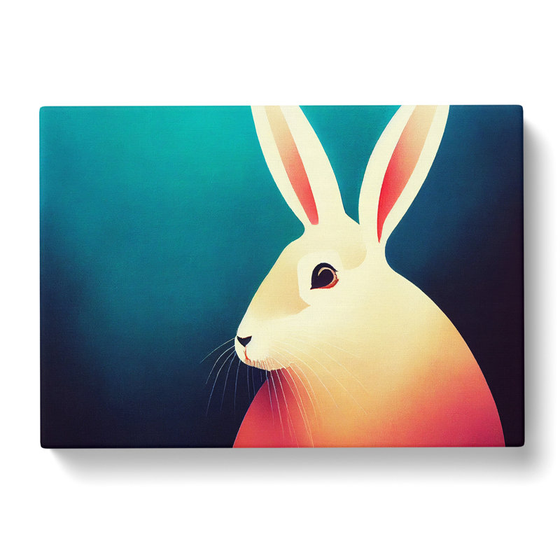 Rabbit Modern - Wrapped Canvas