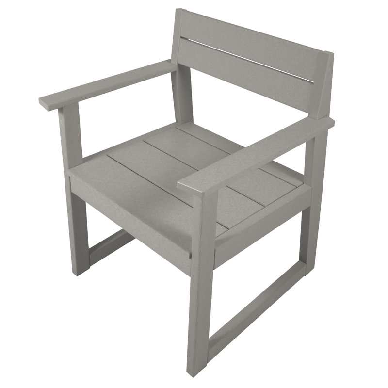 Fauteuil de salle à manger Cifuentes, Gris côtier