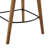 Vega Stool With Matte Black Steel Frames And Walnut Stained Wood - Set Of 1-2132119028