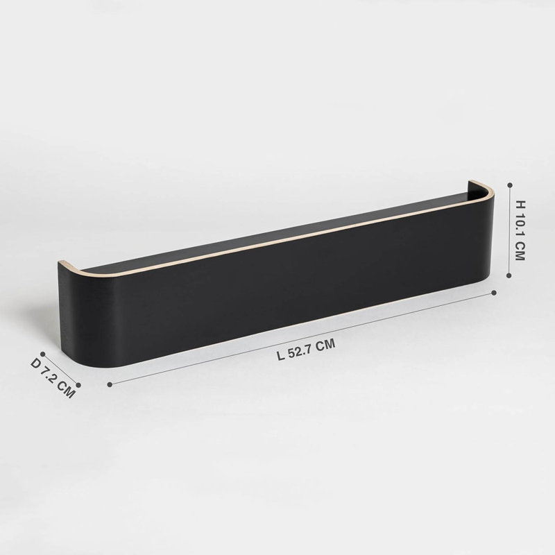 Wall 5 - Hook Coat Rack, Black
