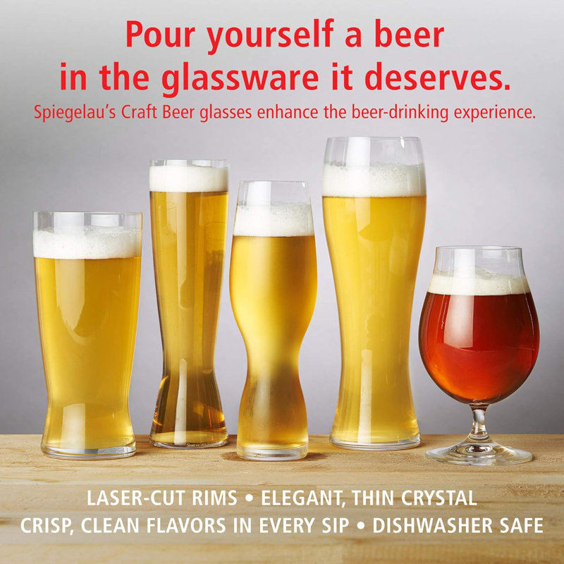 24.7oz. Crystal Pilsner Glass Set