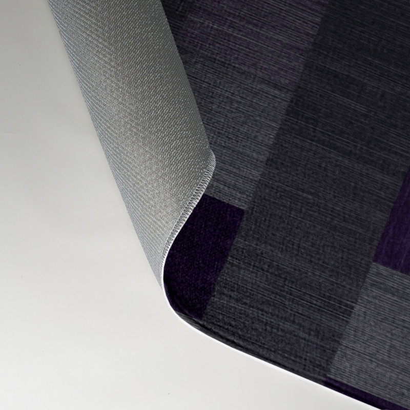 Tapis intérieur / extérieur mauve à carreaux, Rectangulaire 3 pi x 5 pi