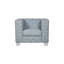 Chaise en chenille bleu sarcelle Saree