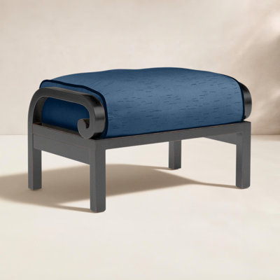 Repose-pieds d'extérieur avec coussin Sunbrella® Monterey