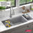 DELTA Everest™ 32" L Granite Composite Workstation Kitchen Sink Undermount Single Bowl with WorkFlow™ Ledge