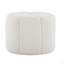 Repose-pieds en tissu blanc