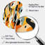 Consilia - art mural abstrait imprimé asymétrique en métal, décoration murale en métal de forme irrégulière orange-103972082