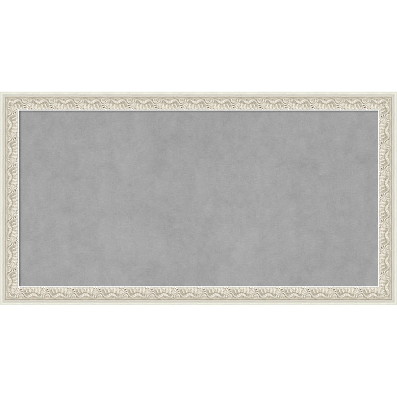 Tableau magnétique encadré argent Bethany - Tableau magnétique, tableau d'organisation, 14" H x 26" W