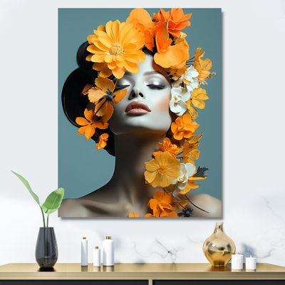 " Orange FLOWER GODDESS Woman "