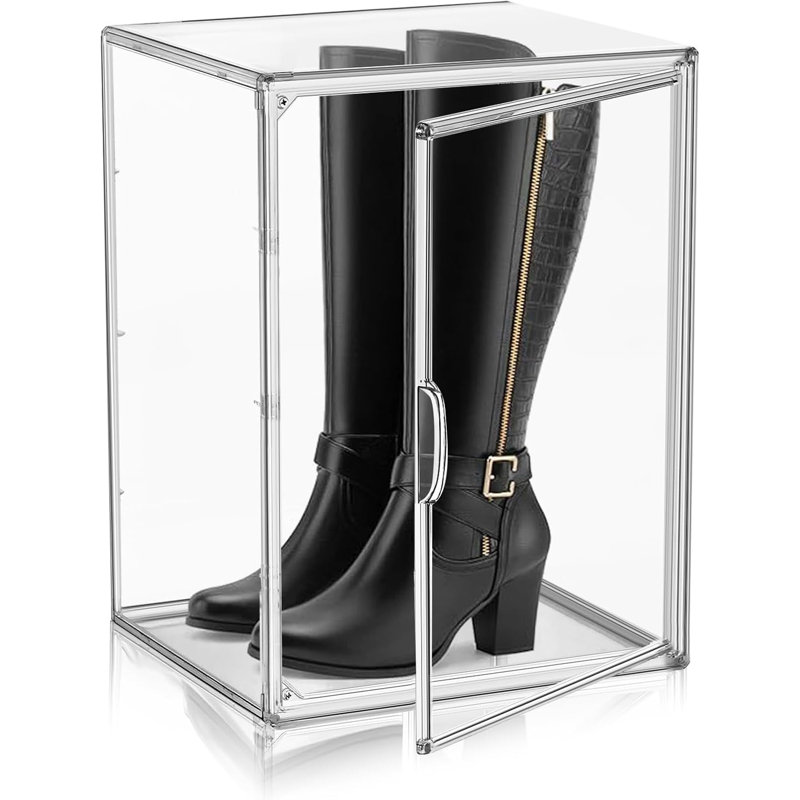 Xxl Clear Boot Storage Box Stackable Acrylic Display