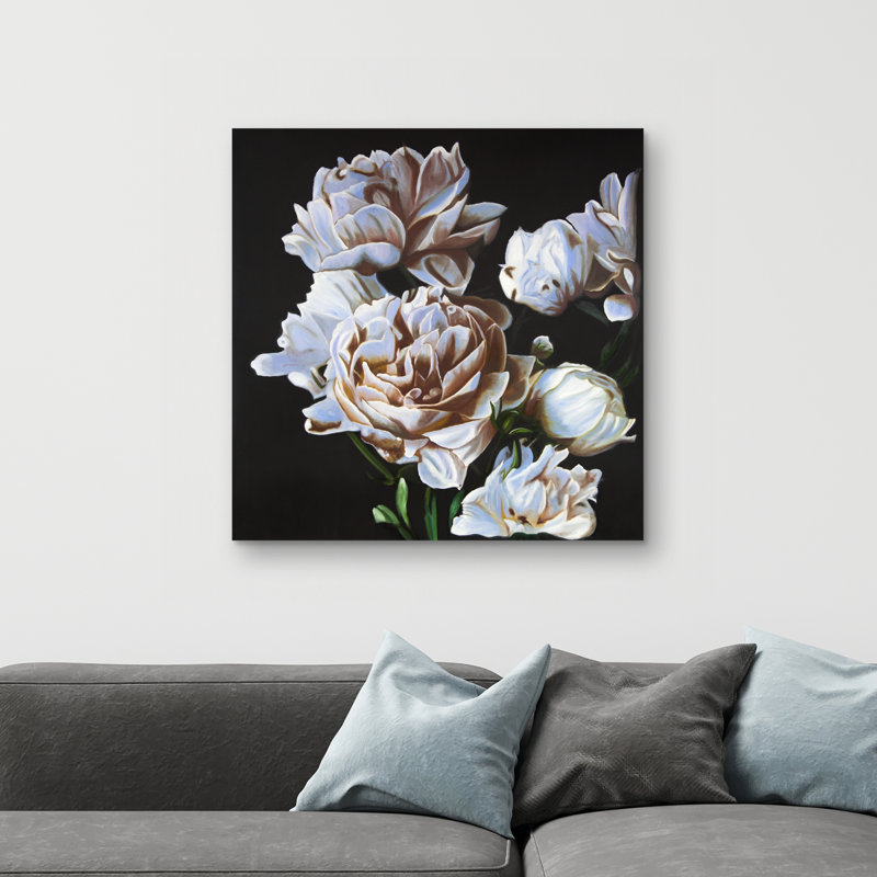 Peonies - 32"x32" art on canvas