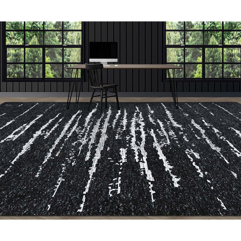 Wool Area Rug, Rectangle 9' x 12'