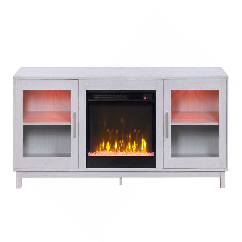 Console 70 po avec foyer et chauffage