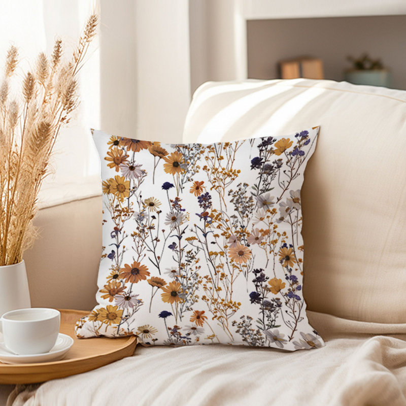 Botanical Fall Wildflower Pattern VII Cottage & Cottagecore