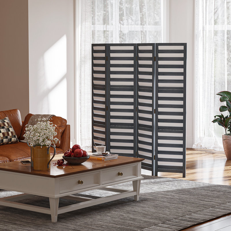 Screen Divider Room Divider Screen With Foldable Design For Indoor Bedroom Office 5.6' White Grey