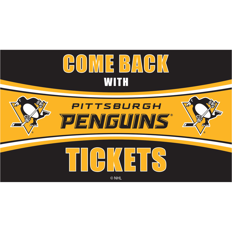 Paillasson en PVC, NHL Pittsburgh Penguins
