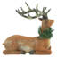 Décoration de Noël cerf brun agenouillé 10 po