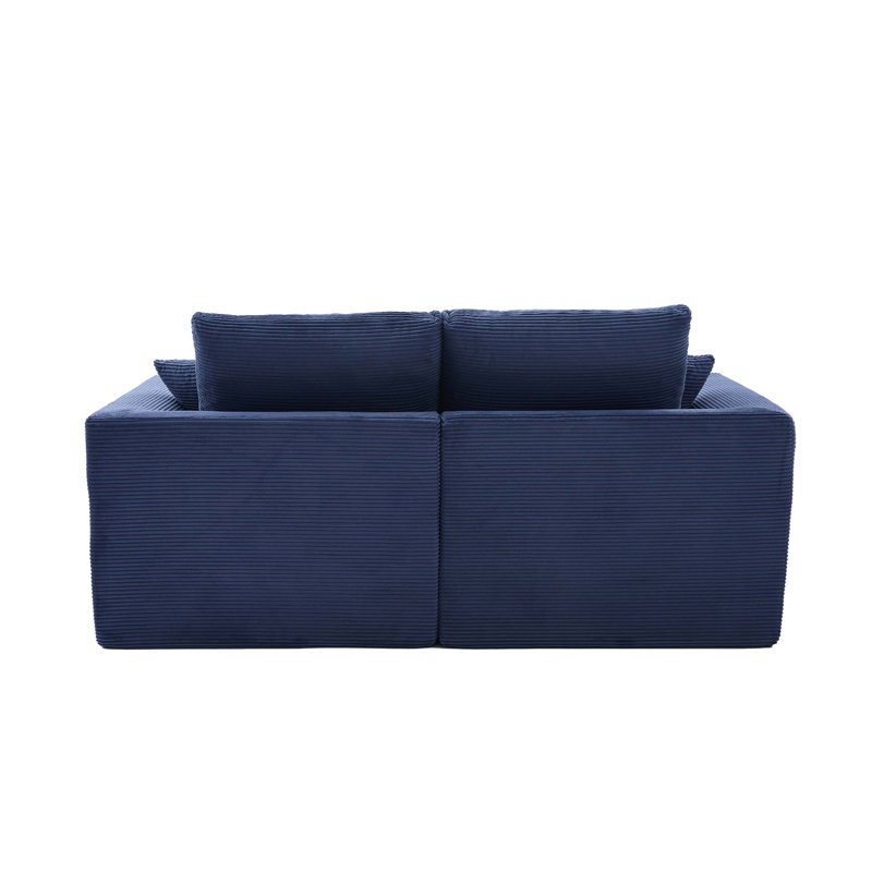 Canapé modulaire modulaire Cloud Couch, canapé moderne Comfy Cloud, 2 places avec housses de coussin Mobilier amovible pour le salon, la chambre à coucher, les appartements, les dortoirs, aucun assemblage requis