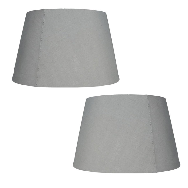 Talaina 25cm H Cotton Lamp Shade, Grey
