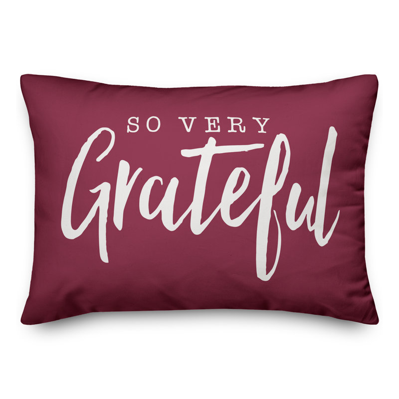  Coussin rectangulaire so so grateful, Mauve