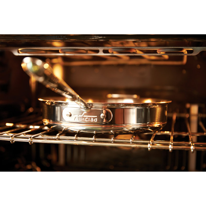 10" Copper Core Stainless Steel Fry Pan with Lid
