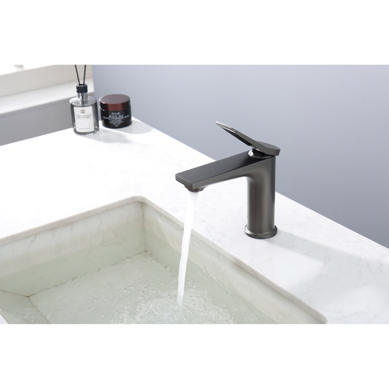 Robinet de salle de bain moderne, débit de 9 l/min, 1 trou, poignée fiable et adaptable
