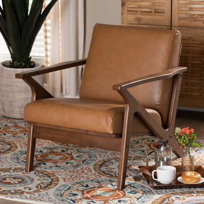 Kiger Faux Leather Armchair