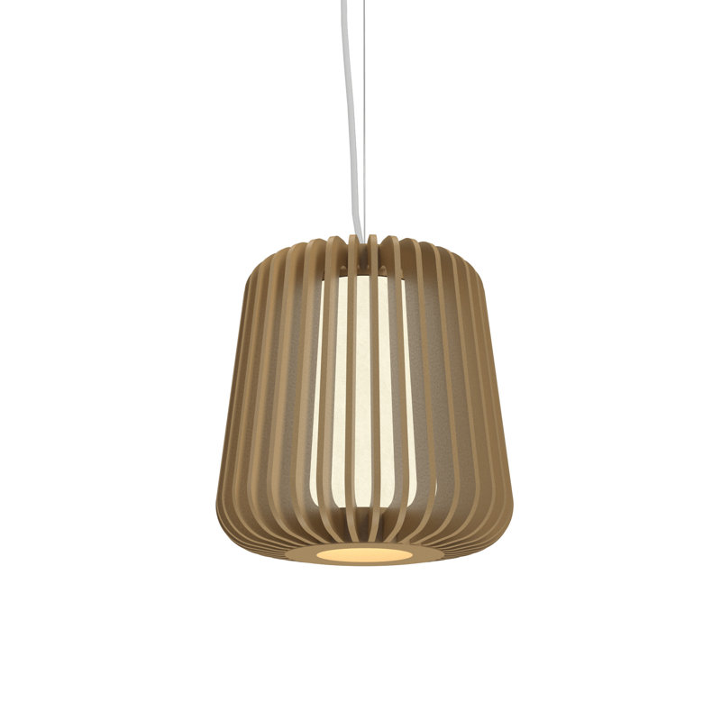 Stecche Di Legno 1 - Light Pendant, Imbuia, 13.65" H x 12.87" H x 12.87" D