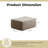No Assembly Required of large-sized corduroy Ottoman modules,Matching modular sofa combination sofa-208314526