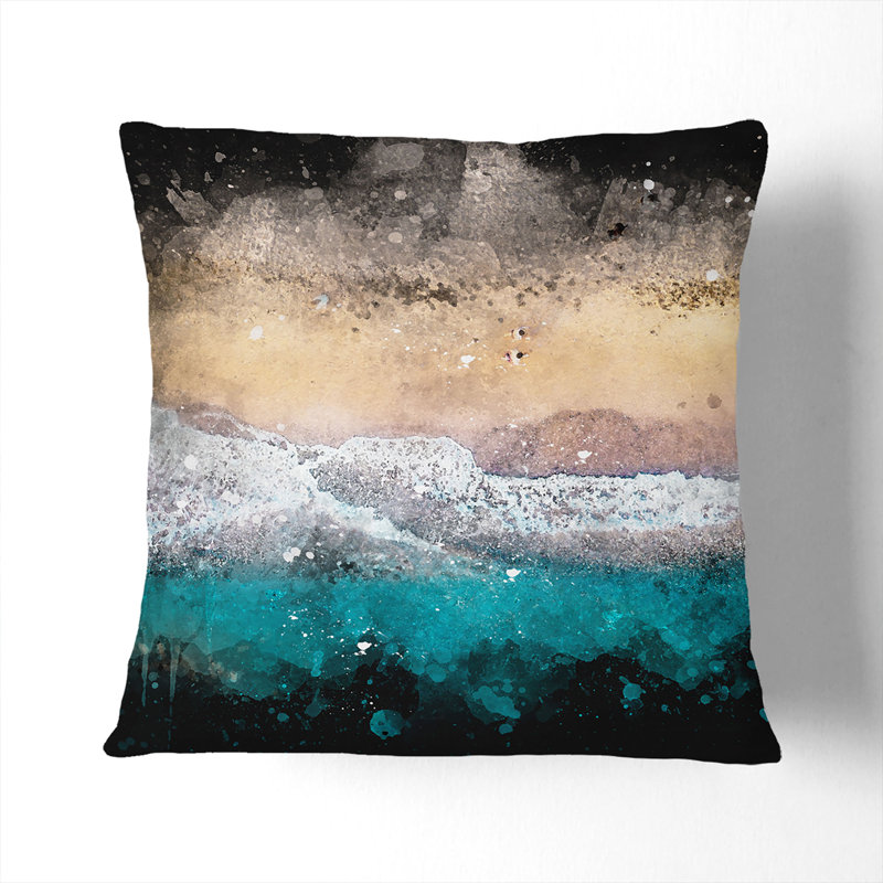 Square Throw Cushion, 40cm H x 40cm W x 15cm D