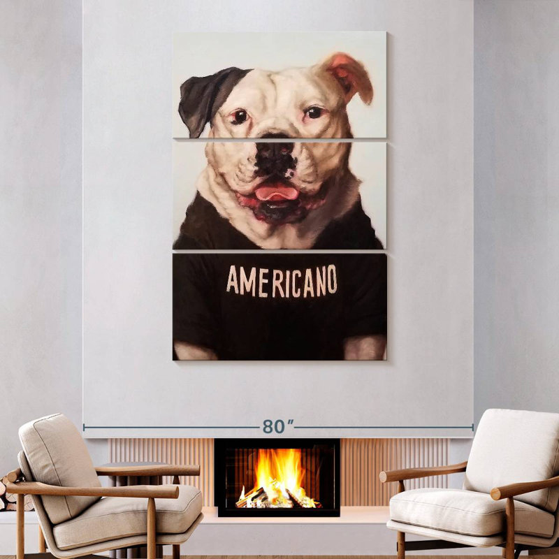 Brampt Americano, 74" H x 48" W