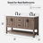 Floyd 60'' Free Standing Double Bathroom Vanity with Engineered Stone Top-999023288