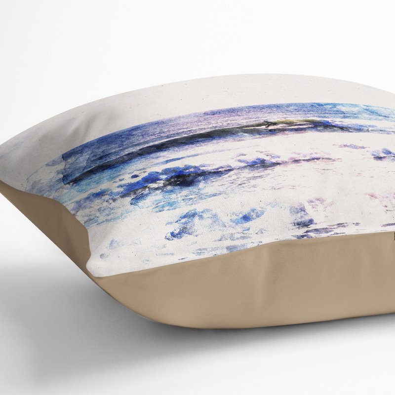 Square Throw Cushion, 55cm H x 55cm W x 20cm D, Stone