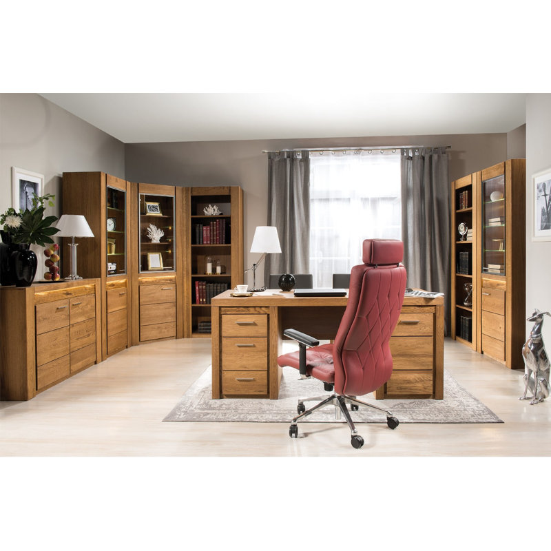 VELVET Solid and Manufactured Oak Wood Bookcase