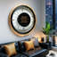 Horloge murale en bois noir The-Gear's