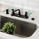 Robinet de cuisine central à deux poignées et deux poignées 8 po Kingston