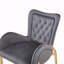 Ensemble de 2 tabourets de bar à hauteur de comptoir, fauteuils à hauteur de bar, tabourets en velours avec pieds et repose-pieds dorés