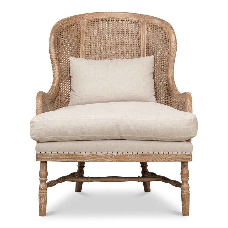Randolph Linen Wingback Chair
