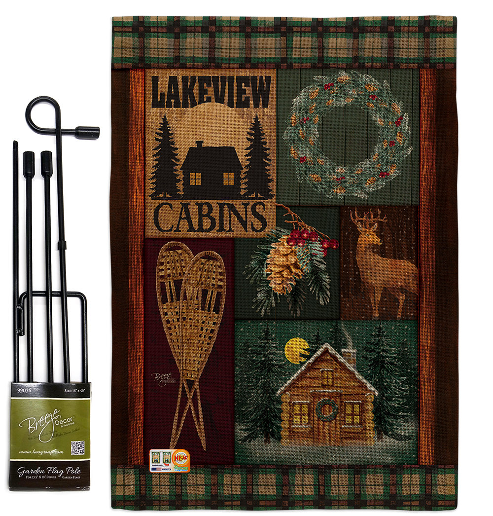 Merrimack Double Sided 18.5'' H x 13'' W Polyester Animal Flag Set The Holiday Aisle®