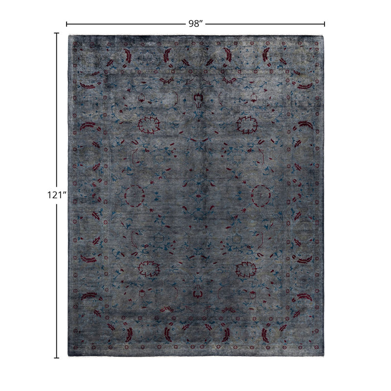 Overyed One-of-a-Kind Rectangle 8'2" X 10'1" Hand Knotted Area Rug