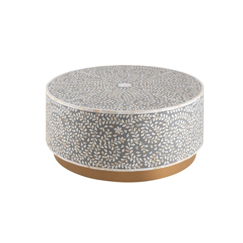 Sammie Solid Handmade Coffee Table, Gray