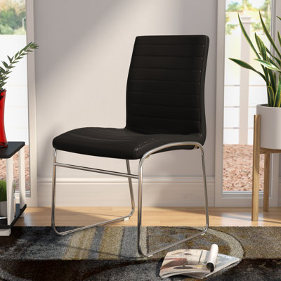 Chaise de salle d'attente en vinyle l 20,28 po avec structure en métal Atlantis