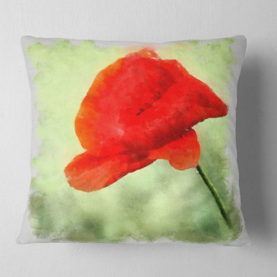 Coussin décoratif floral décoratif en aquarelle de fleurs big