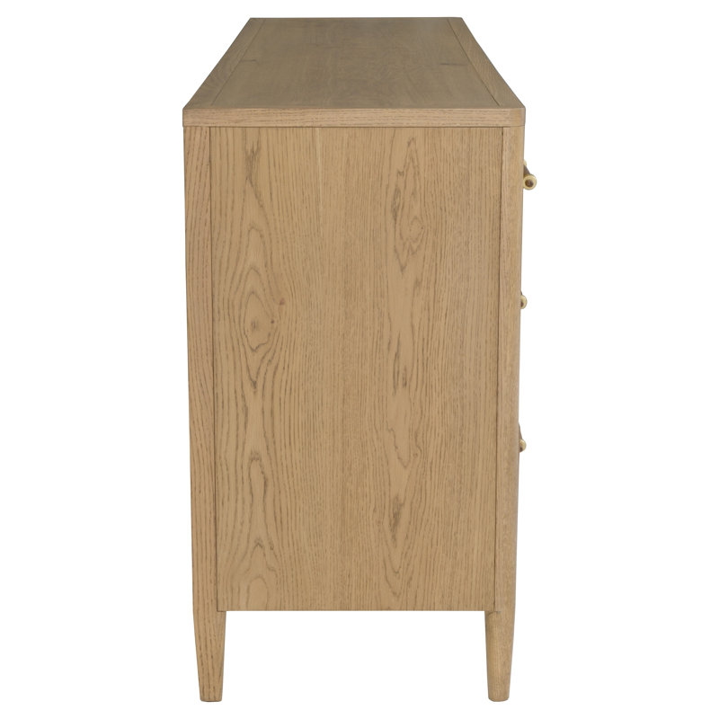 Maxwell 7 - Drawer Solid Wood Dresser, Sunlit Oak